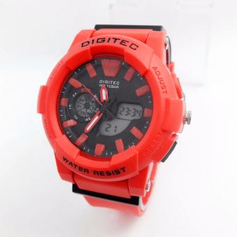 Gambar Digitec Dual Time DG2099T Jam Tangan Wanita Dualtime Rubber Strap