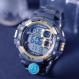 Gambar Digitec Jam Tangan Pria Dual Time DG 3007 T Water Resist Original   Hitam List Emas