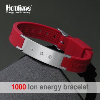 Gambar Diskon Besar Besaran Putih Energi Kekuatan Hologram Dalam GelangMenjaga Keseimbangan Ion Terapi Magnet Fashion Silikon Band GratisPengiriman