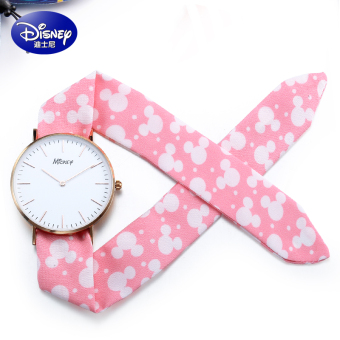 Gambar Disney Korea Fashion Style sabuk kain baru Waterproof Shi Ying menonton Watch