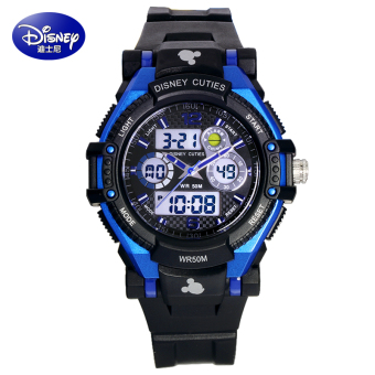 Gambar Disney Mickey Tahan Air Anak Laki laki Anak anak Elektronik Jam Tangan Jam Tangan Anak