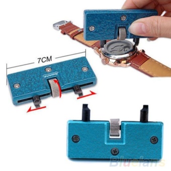 DJ Hot Adjustable Back Case Opener Cover Remover Screw Watchmaker Openbattery Change Watch Repair Tool Kit - intl  