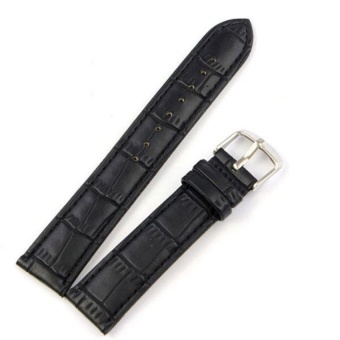 DJ Women Men High Quality Unisex Buckle Stainless Steel Leather Watchstrap Band 12Mm - intl  