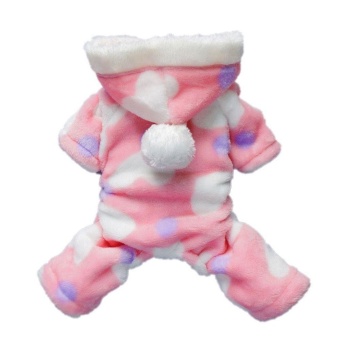 Gambar dmscs Puppy Pet Dog Autumn Winter Warm Cloth Lovely Heart HoodieCoat(XL)   intl