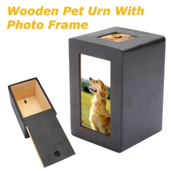 Gambar Dog Cat Pet Cremation Urn Peaceful Memorial Photo Keep sake Urn Pet Box for Dog   intl