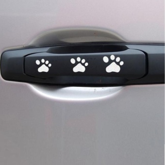 Gambar DOG PAW Puppy Decal Sticker for Cars,Walls,Laptops, and otherstuff.WH   intl