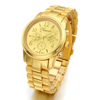 Gambar ETOP Ladies Women Girl Stainless Steel Quartz Wrist Watch 4 Colours(Gold)