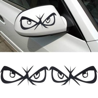 Gambar Fashion Eyes Design 3D Decoration Sticker For Car Side MirrorRearview BK   intl