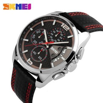 Fashion Men 50M Waterproof Dress Watch British Style BusinessCasual Watches Quartz Date Display Sports Wristwatches New 2017(Not Specified)(OVERSEAS) - intl  