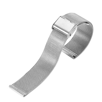 Fashion Stainless Steel Mesh Replacement Wrist Watch Band Strap Bracelet Belt 20mm Width Silver - intl  