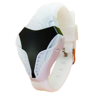 Gambar Fashion Unisex Creative Snake Head Shaped LED Digital Electronic Watches Wristwatch (White)