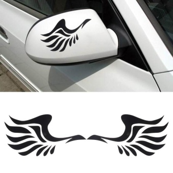 Gambar Fashion Wing Design 3D Decoration Sticker For Car Side MirrorRearview BK   intl