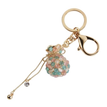 Gambar foonovom Cute Opal Lucky Bag Shape Alloy Keychain Keyring   intl