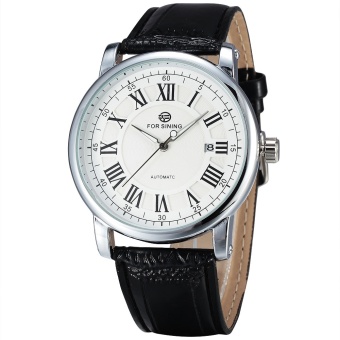 Forsining Classic Business Minimalist Men's Automatic Mechanical Watch Jam Tangan With Calendar Luminous Hands Top Luxury Brand Gift Watch Jam Tangan 278  