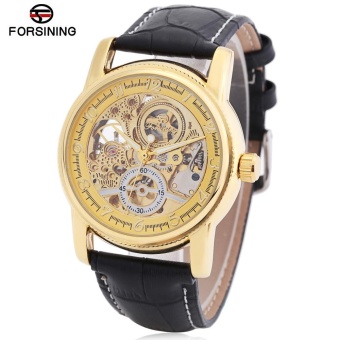 Gambar Forsining F042603 Men Auto Mechanical Watch Luminous Display Hollow out Dial Wristwatch   intl