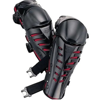 Gambar Fox   Decker Pelindung Lutut FOX Raptor   Knee Protector Motor Touring Tour Biker Bike   Hitam Merah