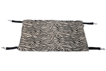 Gambar fuskm Plush Cat Cage Hammock Kitty Pet Hanging Bed   Zebra StripePattern   intl