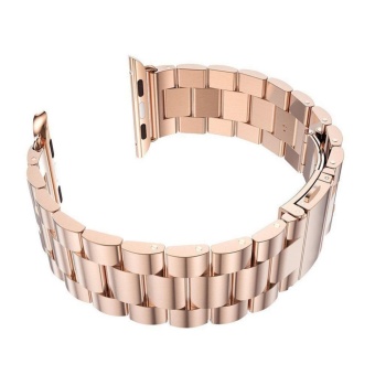 GAKTAI For Space Black Apple Watch Replacement Stainless Steel Link Bracelet Strap Band 42MM - Rose Gold popular - intl  
