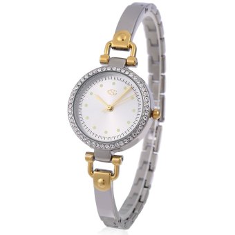 George Smith Female Quartz Watch Artificial Diamond Dial Slender Stainless Steel Strap Wristwatch - intl  