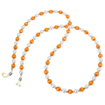 Gambar Glasses Beaded Neck Lanyard Cord Chain Strap For Spectacle Spectacles Sunglasses orange   Intl