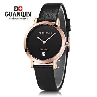 [GOLDEN] GUANQIN GS19047 Female Quartz Watch Date Display Ultra-thin Dial Wristwatch for Women - intl  