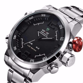 GREAT WEIDE WH2309 Luxury Brand Men Military Sports Watches Men's Quartz Analog + Digital 30m water resistance Universe Series - Silver
