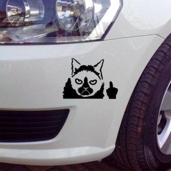 Gambar Grumpy Cat Funny Car Sticker Vinyl Art Graphics Decals For CarBumper Window   intl