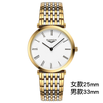 Harga Guanqin asli tahan air ultra tipis pria dan wanita jam tangan Shi
Ying jam Online Terbaik