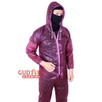 Gudang Fashion - Jas Hujan Pengendara Motor - Maroon November 2018 - 2 Gudang Fashion - Jas Hujan Pengendara Motor - Maroon - 2