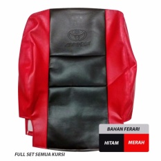Gudang Leather Sarung Jok Mobil Grand Avanza / Great Xenia - Hitam-Merah