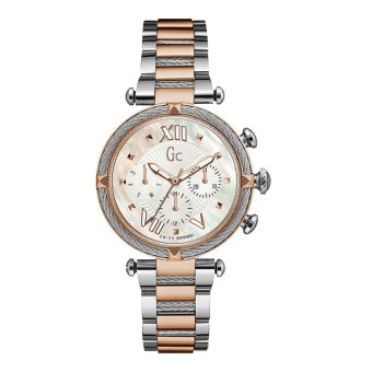 GUESS COLLECTION Gc CABLECHIC Y16002L1 - Jam Tangan Wanita - Stainless - Silver - Rose Gold  