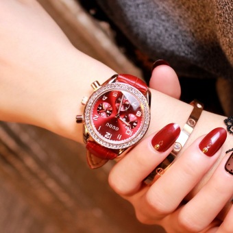 Gambar GUOU g 8031 baru bertatahkan berlian jam tangan wanita