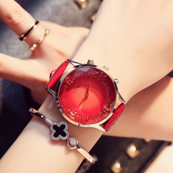 Gambar Guou Korea Fashion Style Ledakan Model Panggil Besar Jam Tangan Waterproof