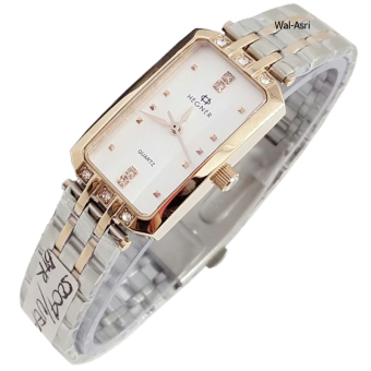 Hegner HG5004BSLVRG Permata Jam Tangan Wanita Stainless Steel ( Silver - Rosegold )
