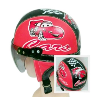 Helm Anak Lucu Retro Karakter Mobil Lucu Usia 1 - 5 Tahun + Kaca Riben - Hitam/Merah Juli 2018 - 2 Helm Anak Lucu Retro Karakter Mobil lucu usia 1 - 5 Tahun + Kaca Riben - Hitam/Merah - 2