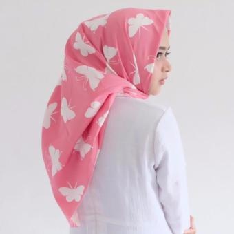Hijab - Kerudung Segi Empat - Cotton Japan - Zaskia Black / Jilbab  