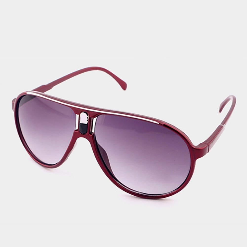 Hot Sale Anak Gradien Lensa Bingkai Plastik Sunglasses Kacamata Merah-Intl