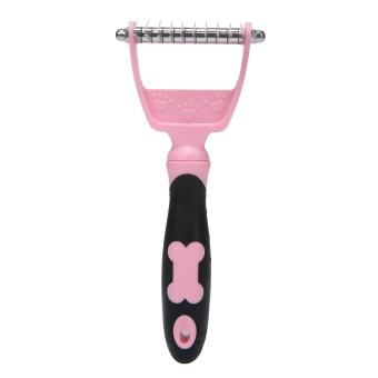 Gambar huiying Pet Deshedding Comb Stainless Steel Dematting Tool For YourCute Dogs And Cats.