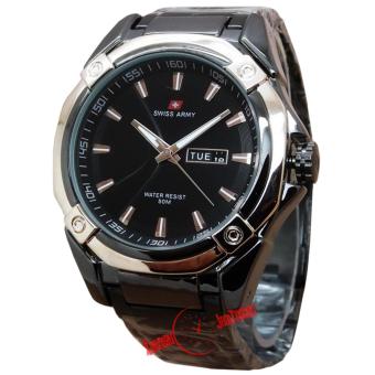 Swiss Army - SA0060M - Jam Tangan Pria - Stainless - ( Hitam Rose )