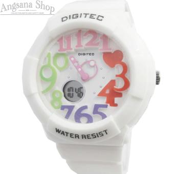 Digitec Dg3010 - Jam Tangan Olahraga Wanita - Design Classic Sporty - Dual Time - Waterresist
