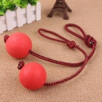 Gambar Indestructible Dog Ball on a Rope for Pet Puppy Toys Tug BallsTeeth Exercuse L   intl