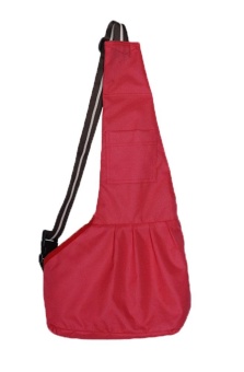 Gambar iooilyu Oxford Cloth Cat Puppy Pet Dog Sling Carrier Bag TravelHandbag (Red,L)   intl