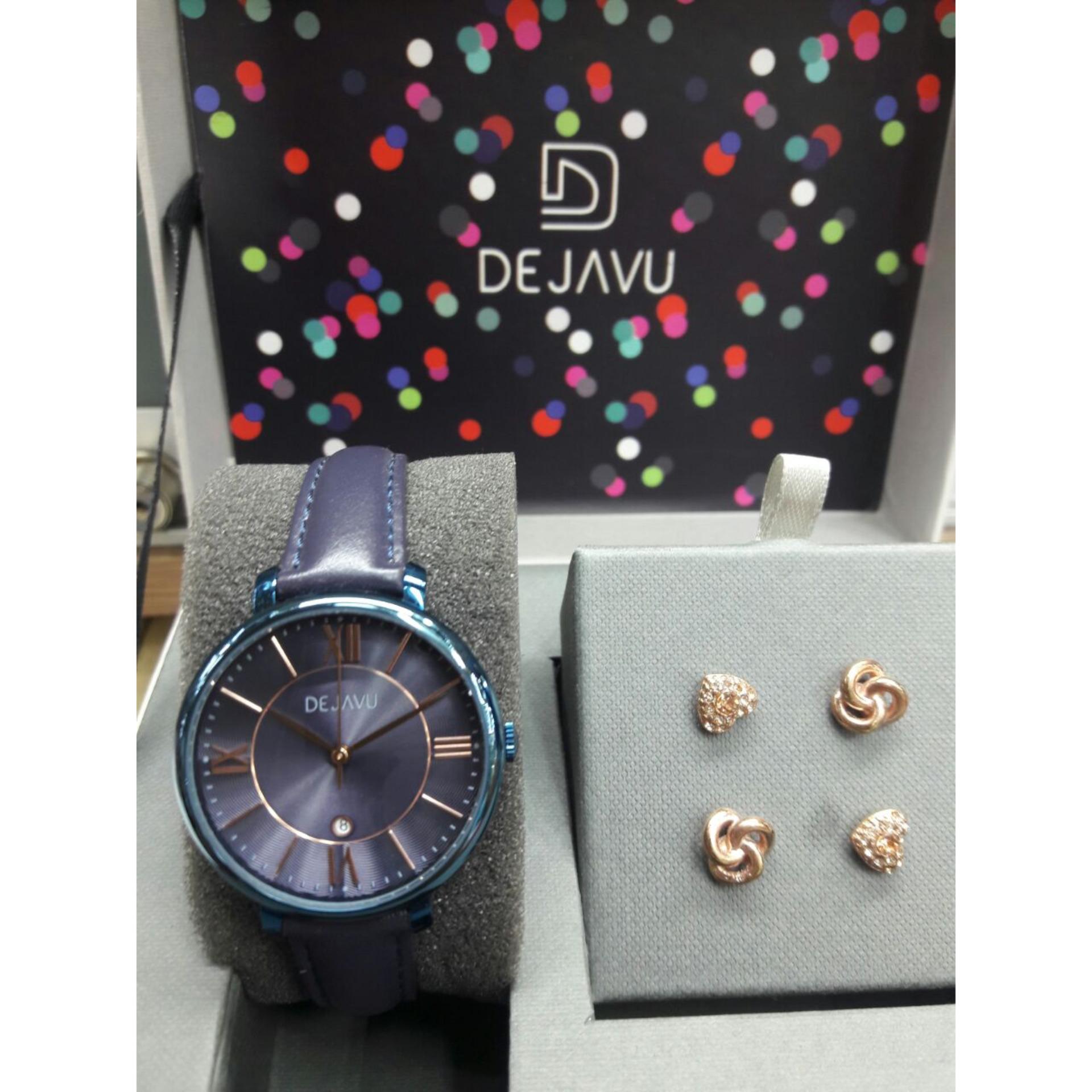 Dejavu Original Watch Dj5009 Jam Tangan Fashion Wanita Ceramic Strap Jam Tangan Fashion Wanita Fitur Tanggal Strap Kulit Original DEJAVU