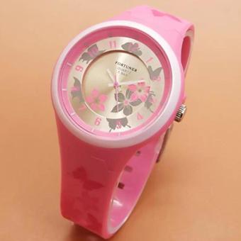 Gambar Jam Tangan Fortuner FR J846 Pink Wanita Cewek Remaja Anak   Anak