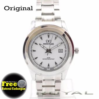 Jam tangan Mirage RSII Original - Tanggal - Strap Stainless Steel  