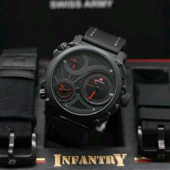 Jam Tangan Pria Infantry - Swiss Army Full Set -SA 9024 NN  