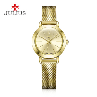 Gambar Julius ja 732 Jianyue asli jam tangan Waterproof sabuk baja bentuk perempuan