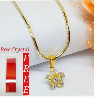 Gambar Kalung Liontin Titanium Anti Luntur SG 6P Gold 18K