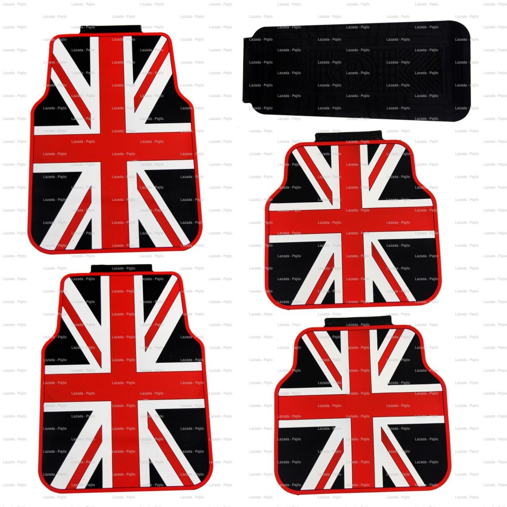 EShop Checker Karpet Mobil Bendera England Inggris Rubber Karet