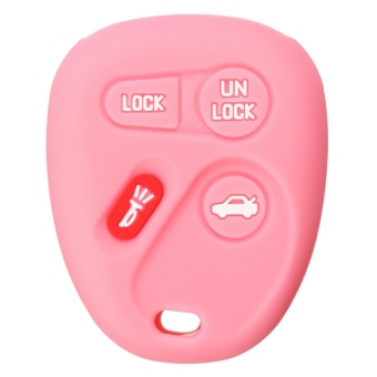 Gambar Key Fob Case Cover Jacket Silicon Protection For GM ENVOY Buick Rainier Chevy Trailblazer LHJ011 (Pink)   intl